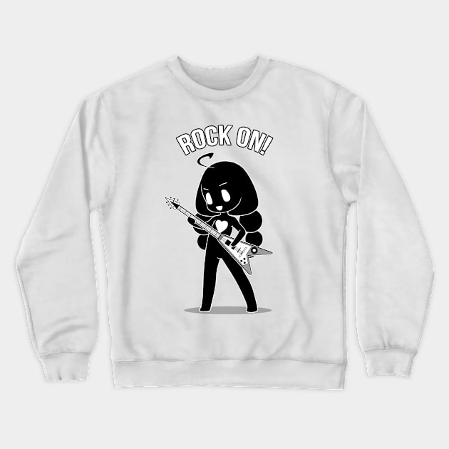 Rock On! Crewneck Sweatshirt by Padfootlet